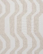Cosmo Striped Semi Sheer Curtains - Beige - Image 3