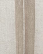 Mercer Striped Sheer Fabric Swatch- Taupe - Image 2